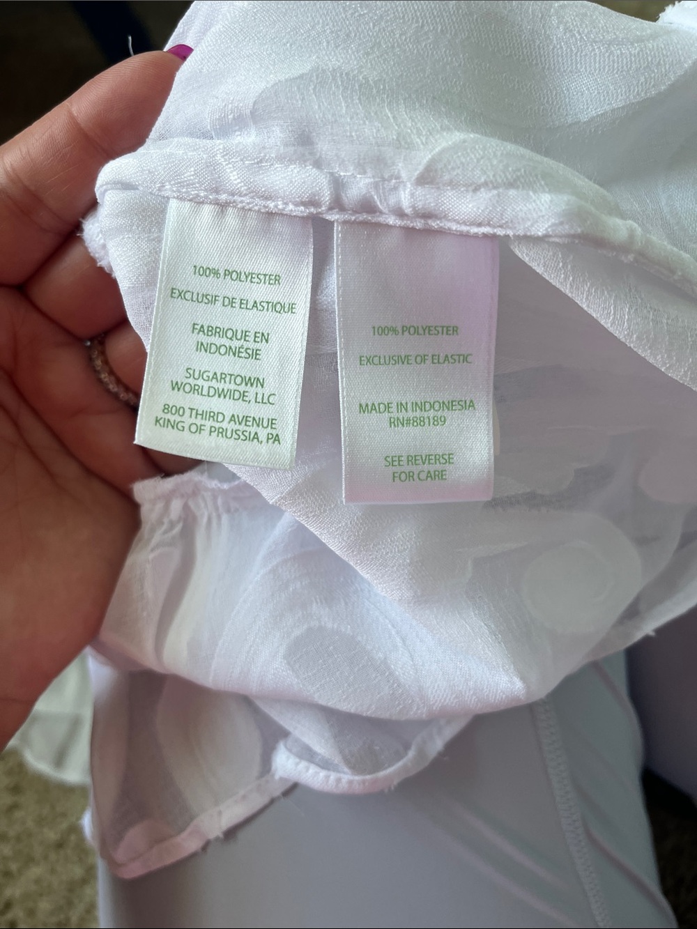 Lilly Pulitzer White Smocked Tiered Swim Coverup - Picture 4 of 4